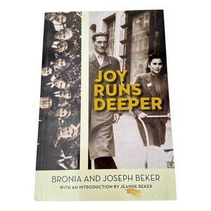 Joy Runs Deeper Bronia Beker PB Book Holocaust Memoir Parents Jeanne‎ Fashion TV